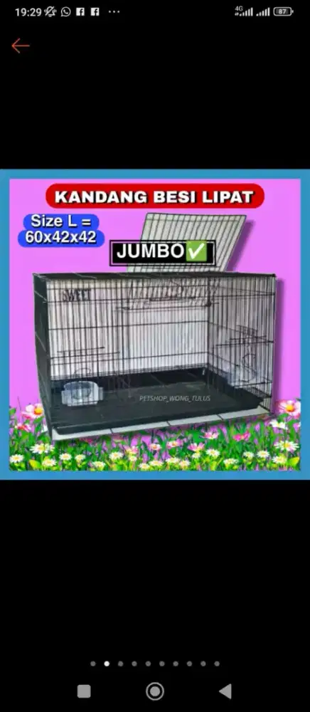 Jual kandang kucing baru