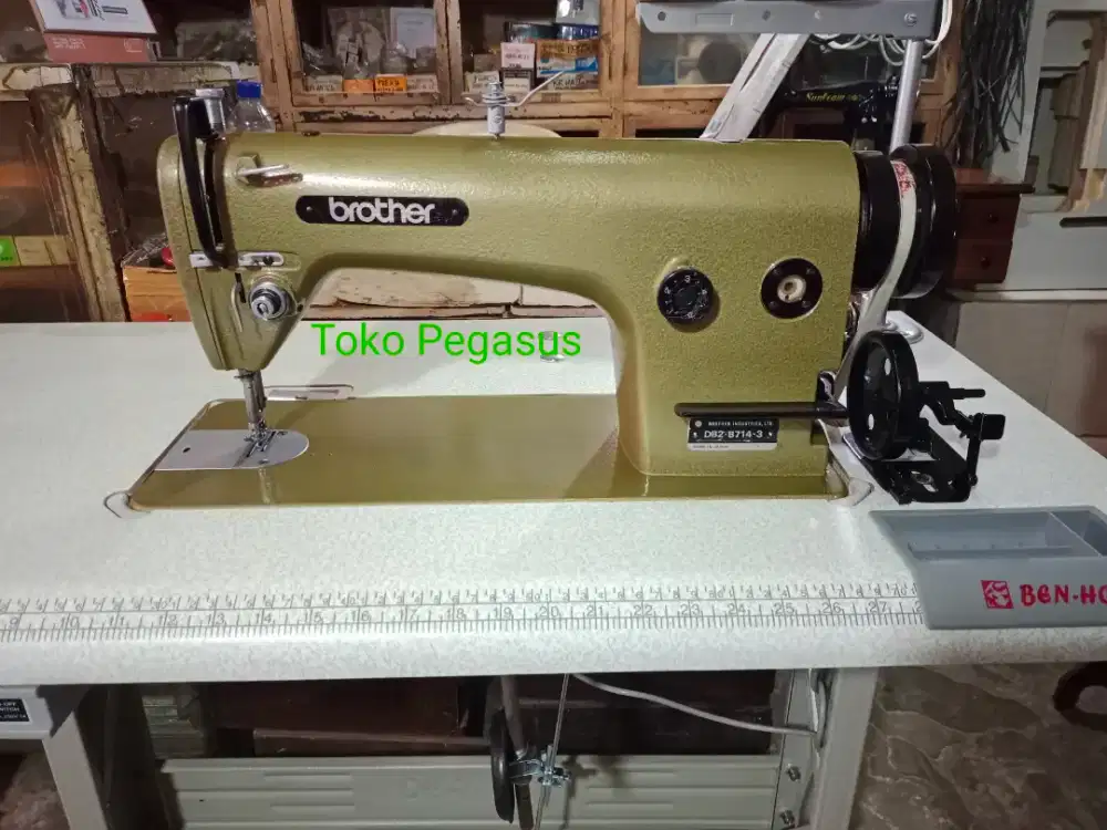 Jual mesin jahit jarum 1 seken BROTHER(JEPANG), siap pakai&bergaransi