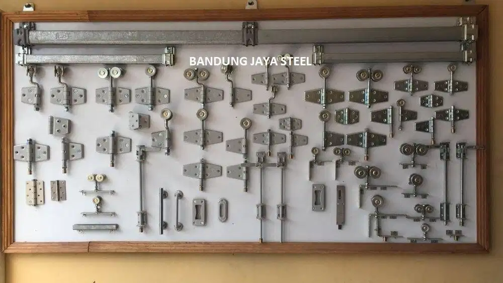 Menjual Komponen Pintu Garasi, Rell, Roda, Engsel, Bracket WINA SS