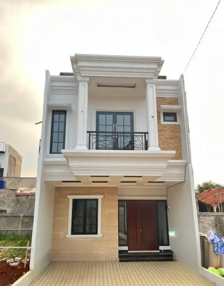 Rumah ready akses 2 mobil full batu bata merah di Cimanggis Depok