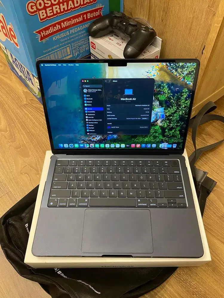 Macbook Air M2 16/256 iBox Garansi Agustus 2026