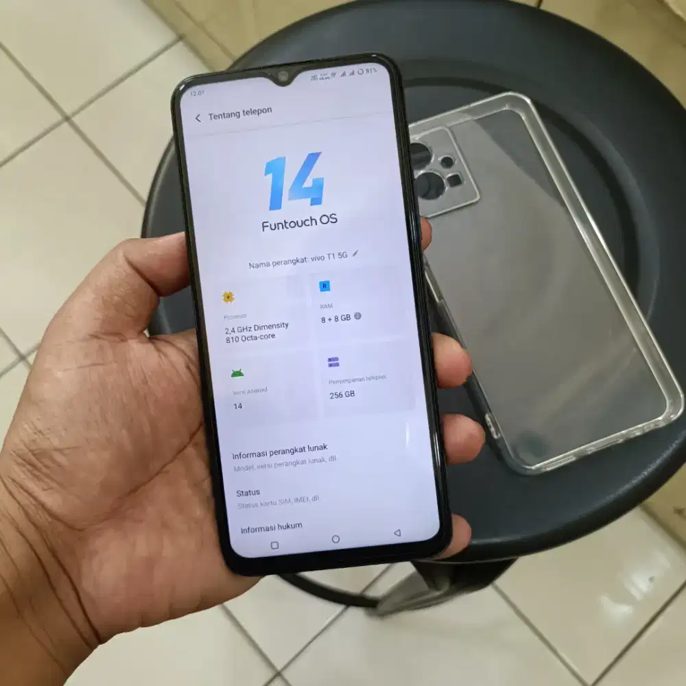 Vivo T1 5G NFC Ram 8/256 Resmi