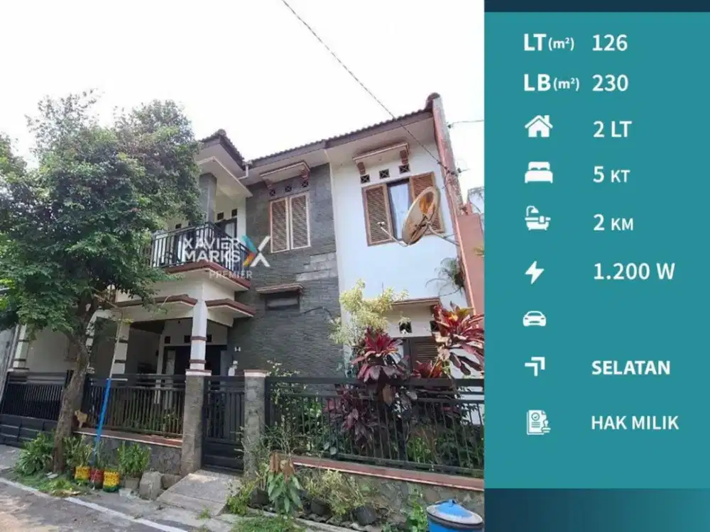 Rumah 2 Lantai di Puri Cempaka Putih Kedungkandang Malang