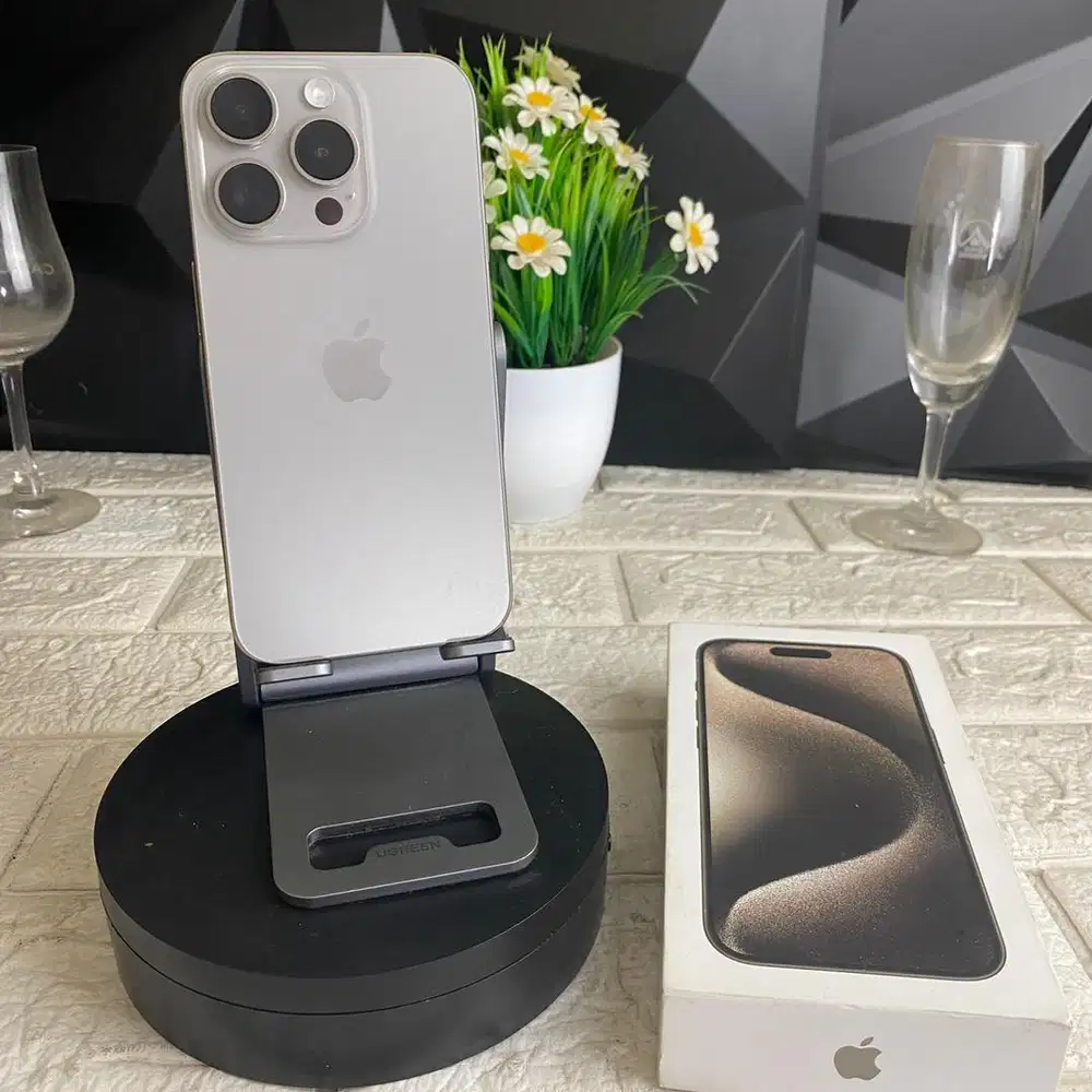 iphone 15 pro 128gb ex ibox natural Fullset bisa COD dan TT