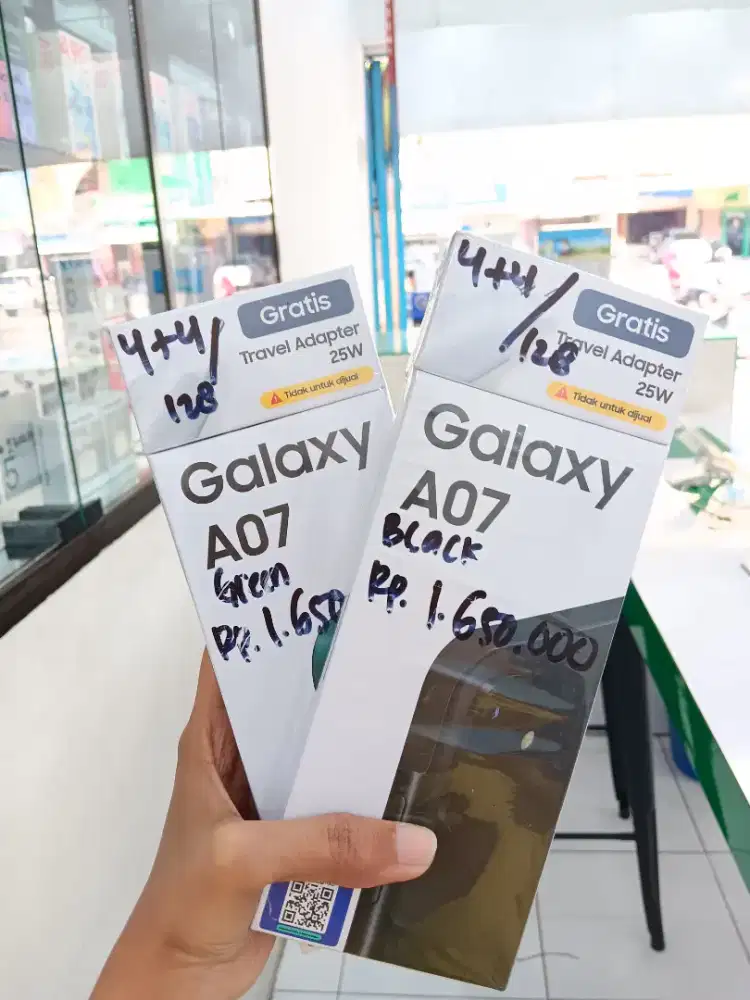 NEW!!! SAMSUNG A07 4+4/128GB TERMURAH RESMI INDONESIA