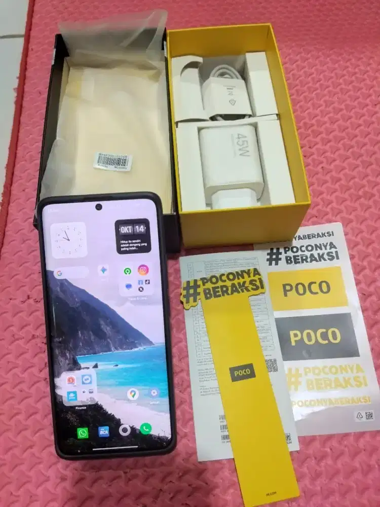 Poco X7 Ram 8+8/256Gb Fullset Likenew Siap Pakai