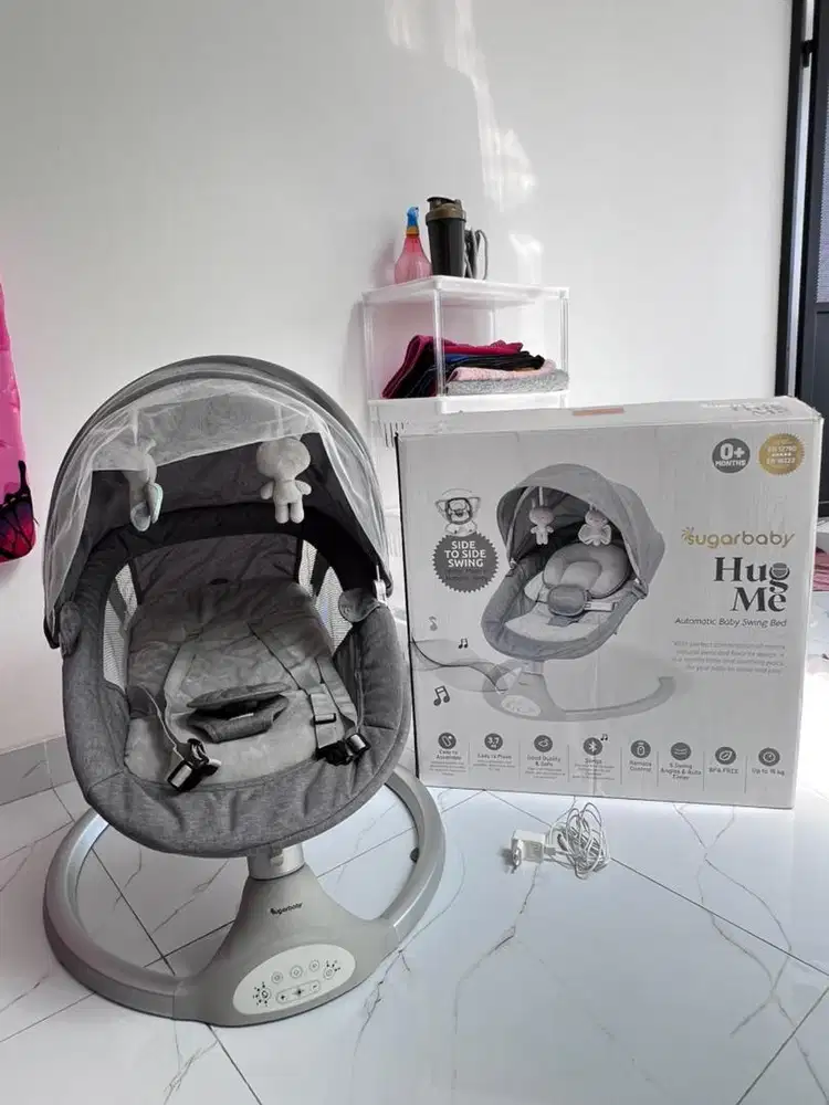 Ayunan Bayi / Automatic Baby Swing Bed Lengkap + Cas + Remote + Dus