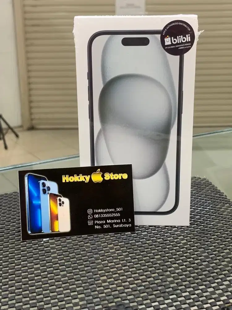 New iphone 15/128gb Black garansi resmi
