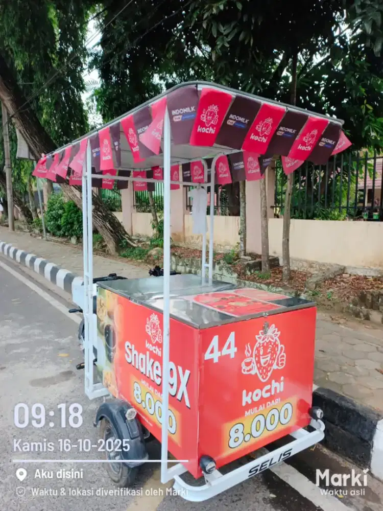 Jualan kopi pakai gerobak premium kochi