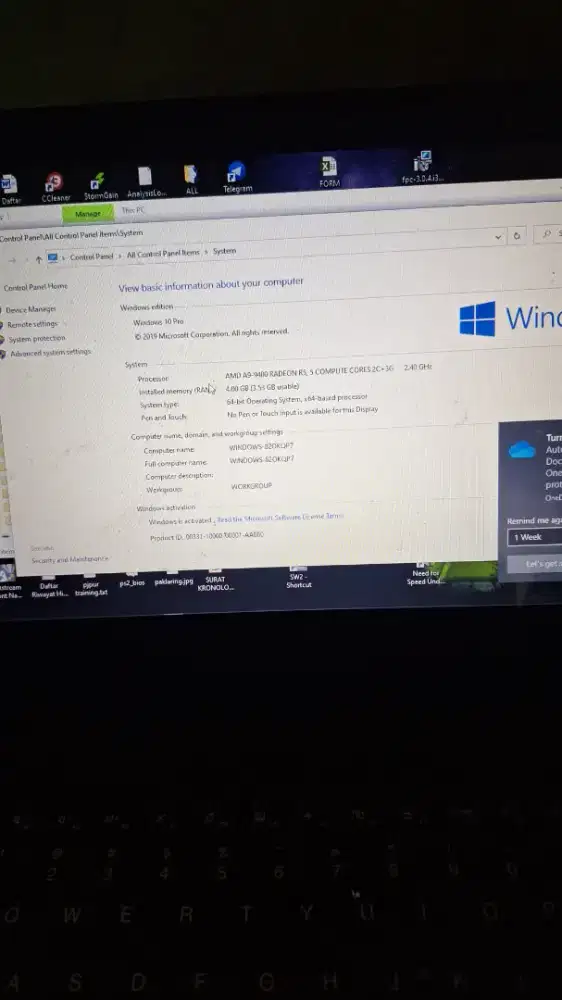 Lenovo Ideapad 110 14Ast ( Second, Kondisi Normal )