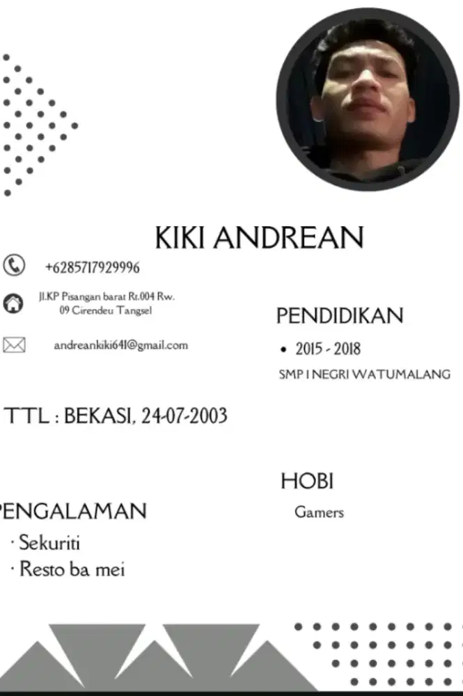 Info loker apa aja mas mba asal jelas'