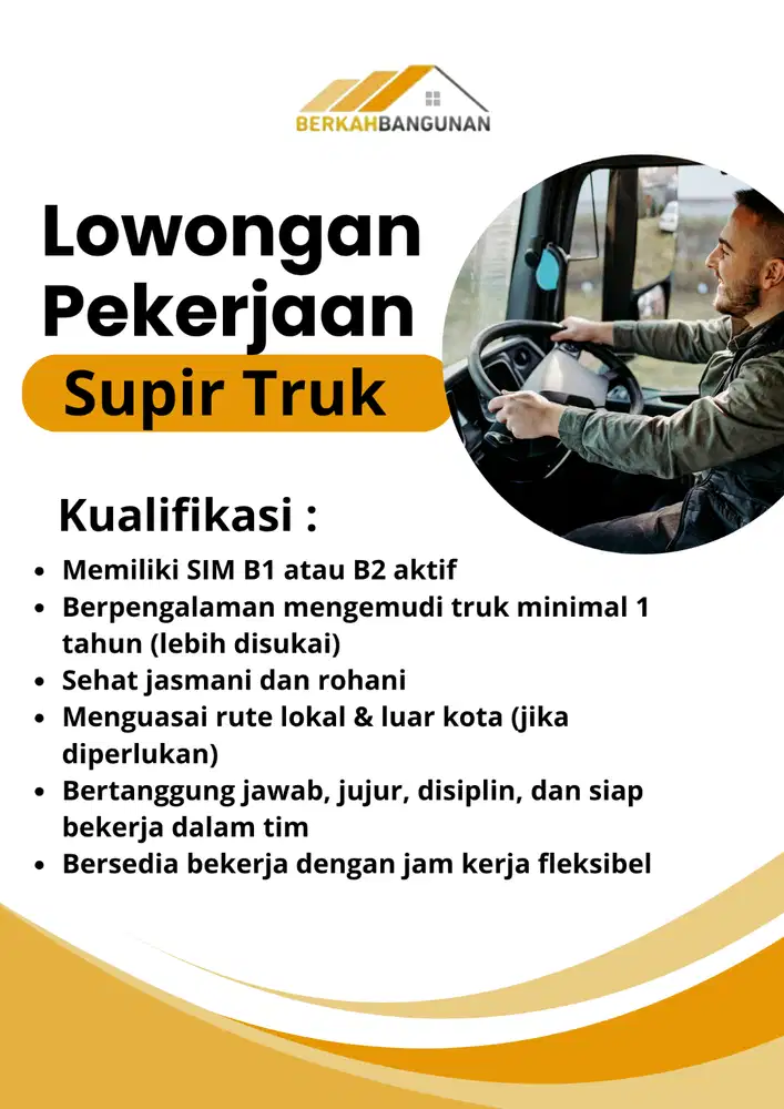 Lowongan Supir Truk