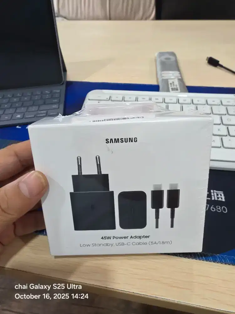 Charger Original Samsung 45w buat S25 / Fold / Flip
