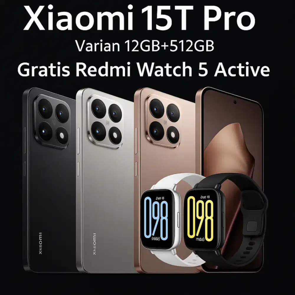 Xiaomi 15T Pro Leica Garansi Resmi Indonesia 24 Bulan.