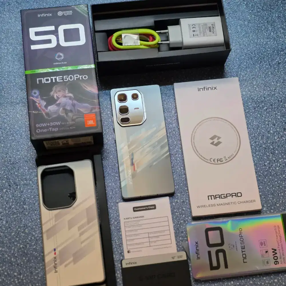 Infinix Note 50 Pro 8/256GB, Silver BMW Limited edition Garansi Resmi