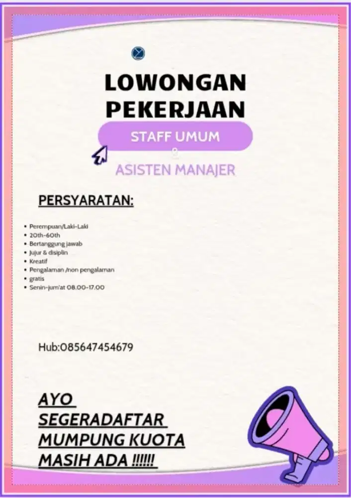 Lowongan kerja cepat