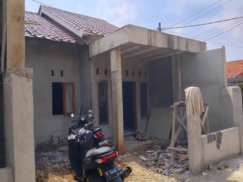 Rumah baru 3 unit on progres harga 500jt an