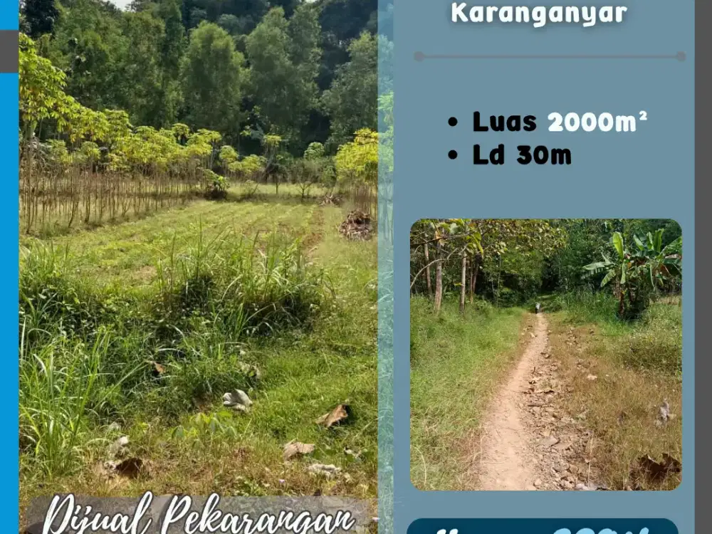 Tanah Pekarangan di Kaliwuluh
