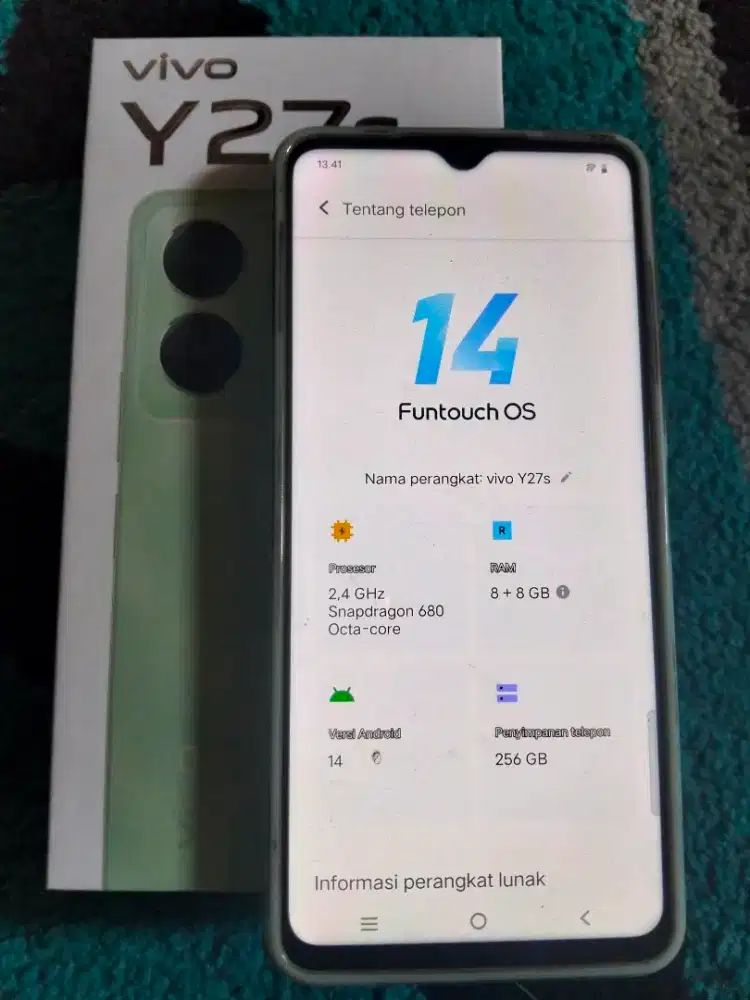 Jual Vivo Y27s Ram 8/256 Sekend mulus