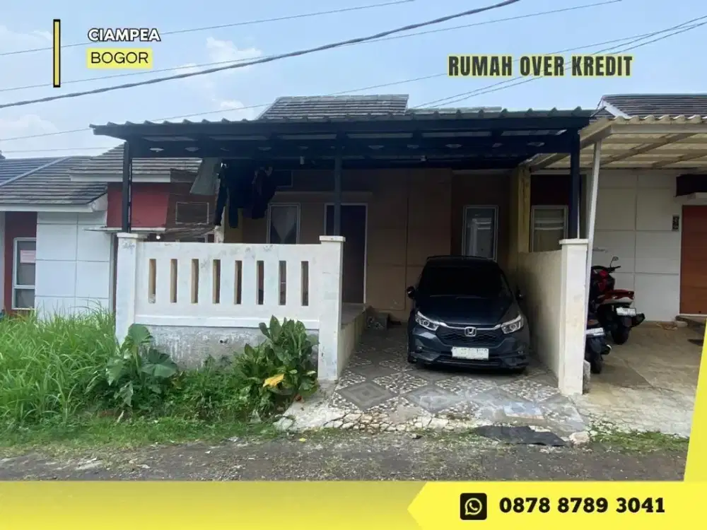 Jual Rumah Take Over 48JT dkt IPB di Bukit Ciampea Asri