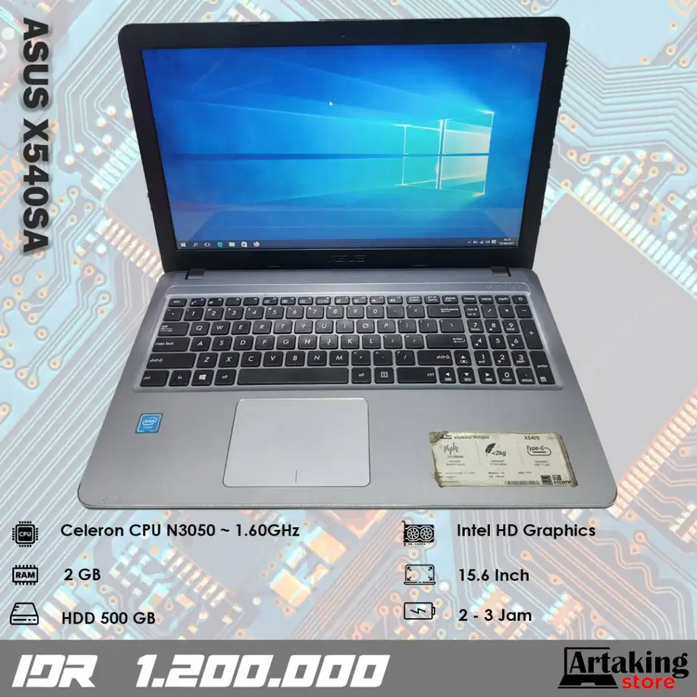 Asus X540SA - Celeron N3050 - Normal Siap Pakai