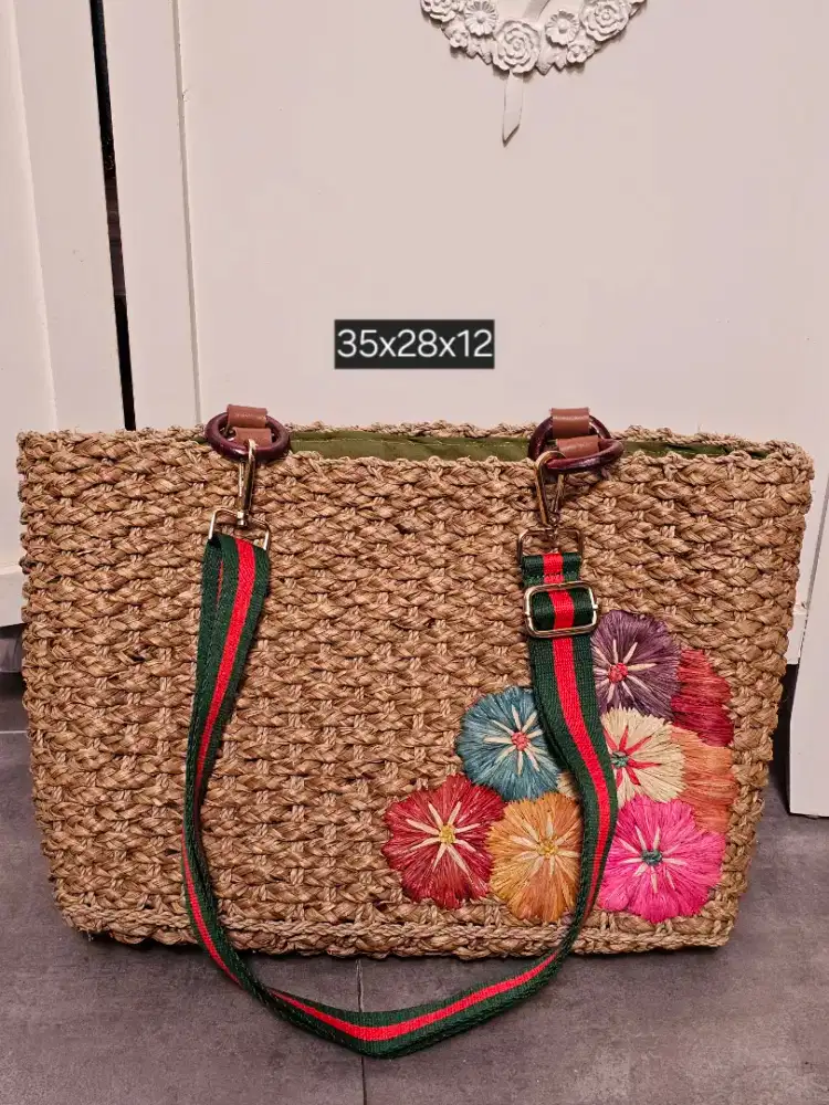 Tas anyam sling shoulder bag gift kado hadiah