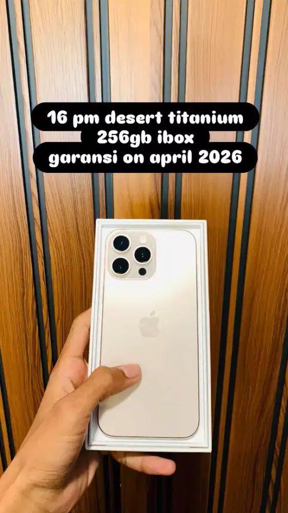 iphone 16pm desert titanium 256gb ibox