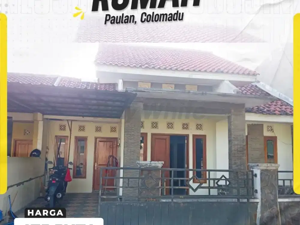 Dijual Rumah Cantik Siap Huni di Paulan Colomadu