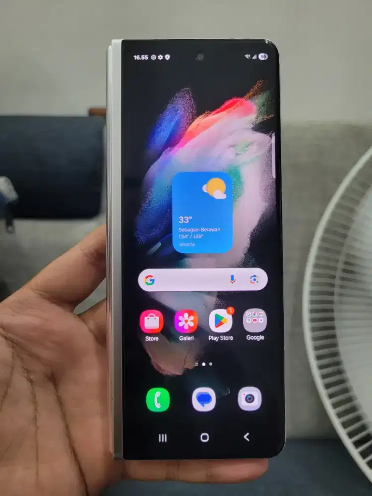 Samsung z fold 3 5g 12/256 resmi sein fullset