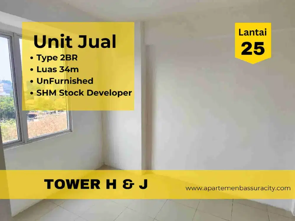 Jual Cepat 2BR 390jt cash only apartemen Bassura City call Maula