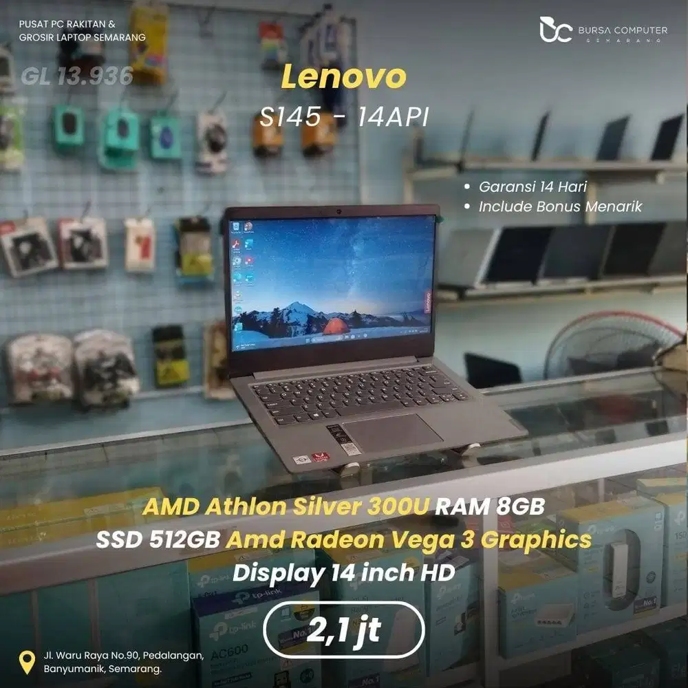 LENOVO S145 - 14API l laptop lenovo murah l promo laptop l