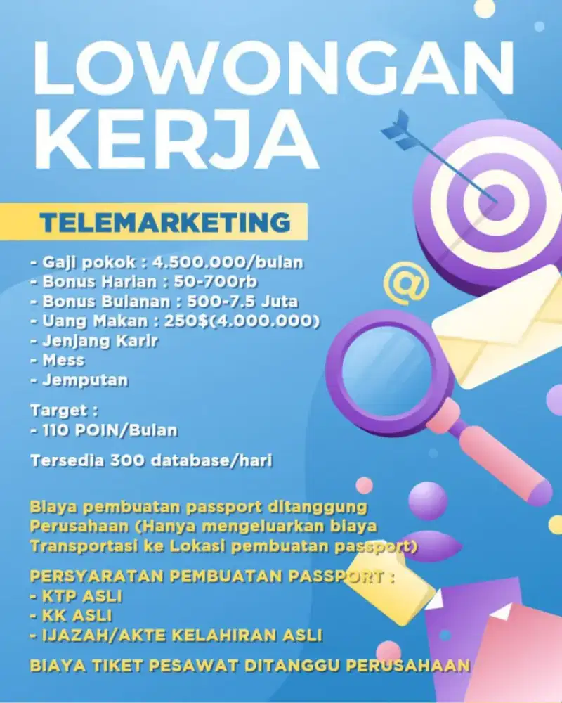 TELEMARKETING/ADMIN