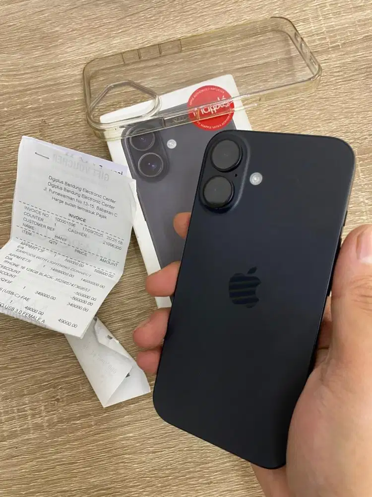 Iphone 16 basic 128gb ibox black garansi on