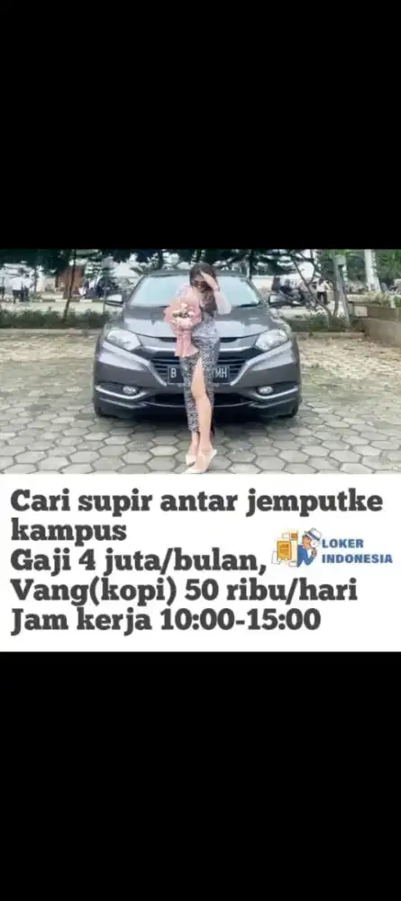 Dibutuhkan Sopir Pribadi