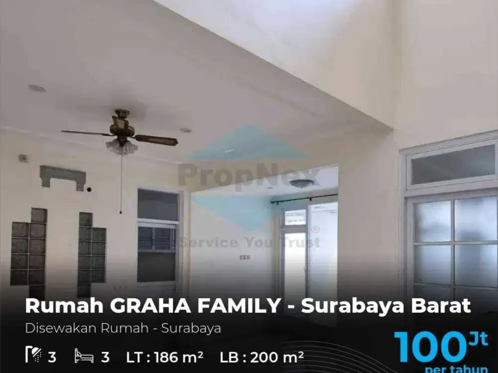 Disewakan Rumah di Surabaya Rumah GRAHA FAMILY - Surabaya Barat
