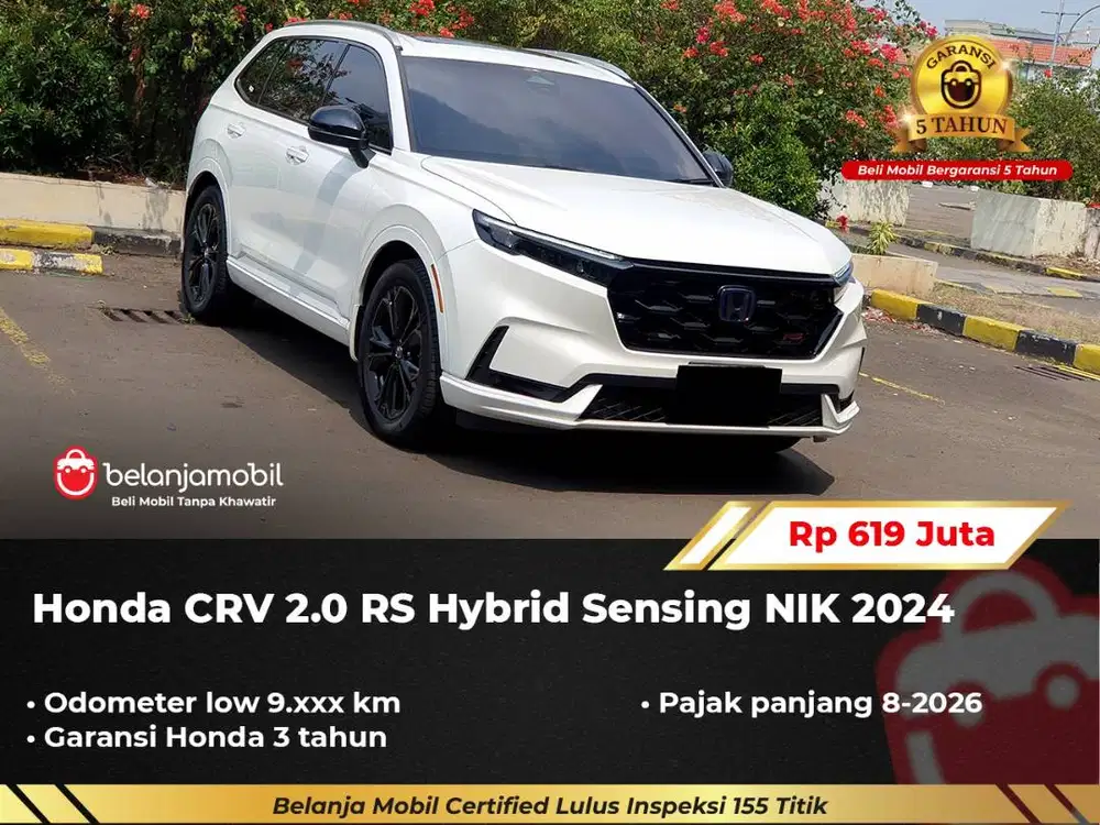 [GARANSI 5TH] Honda CR-V CR V CRV 2.0 RS Hybrid HEV Sensing 2024/2025