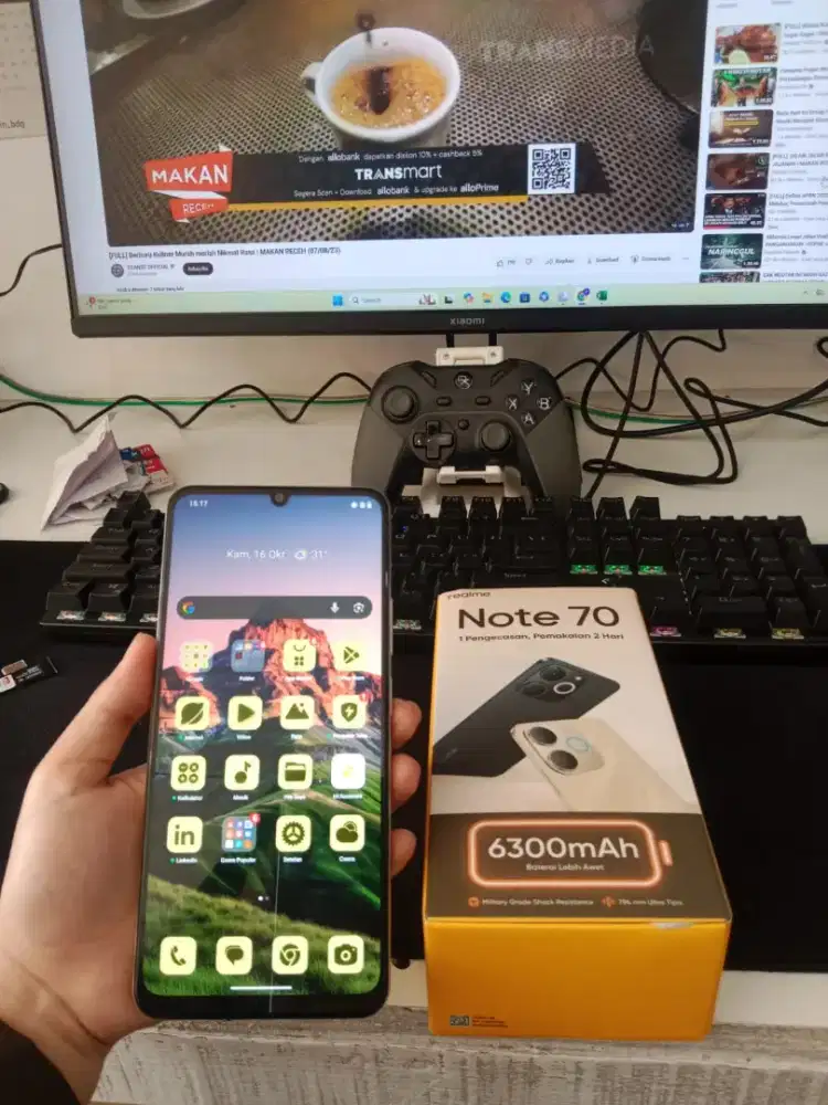 Di Jual Hp Realme Note 70 Kumplit, Ram 4/128 Gb