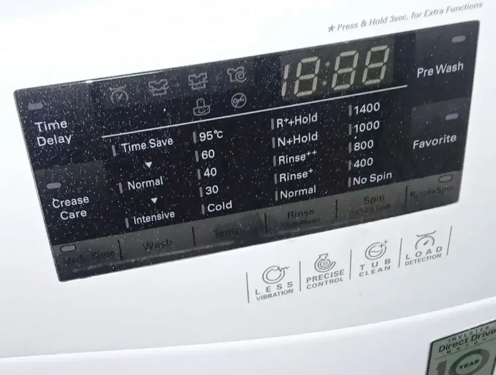 Bu satset agkut skrg Mesin cuci frontloading LG 9kg,touchscreen,normal