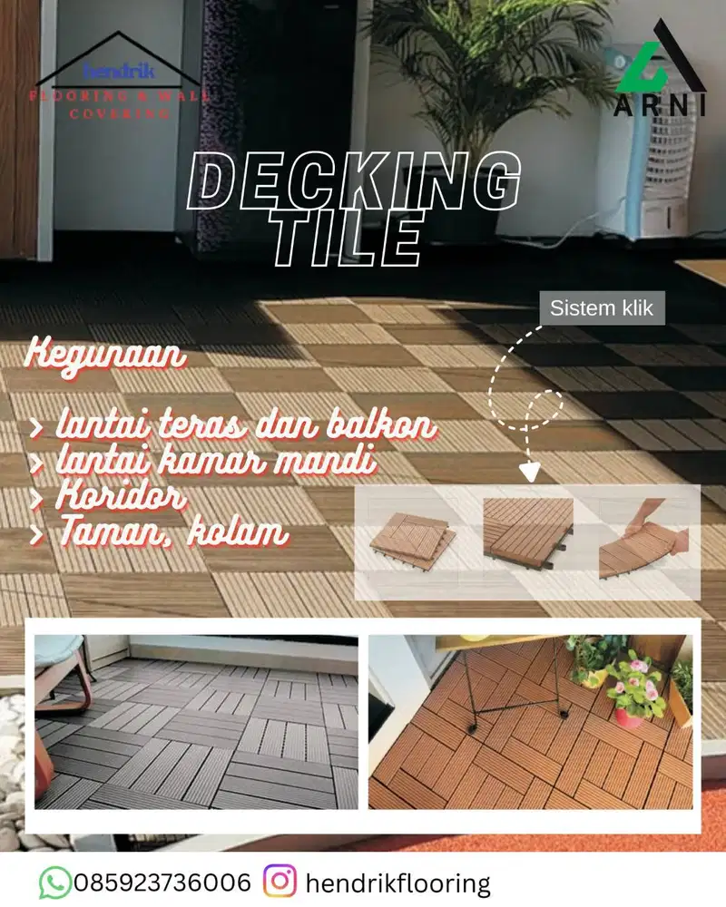 decking tile kayu asri