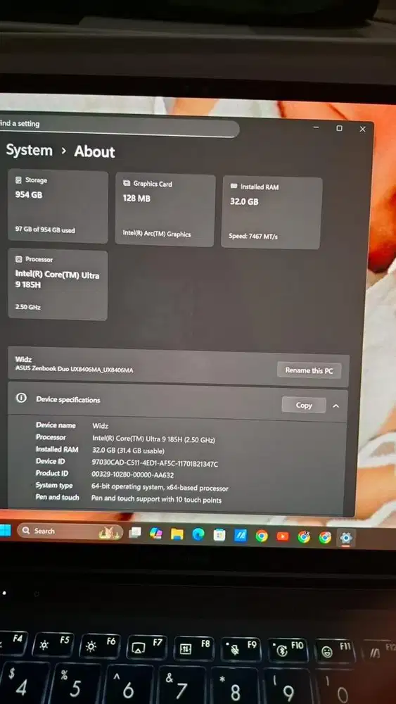 ASUS ZENBOOK DOU UX8406MA