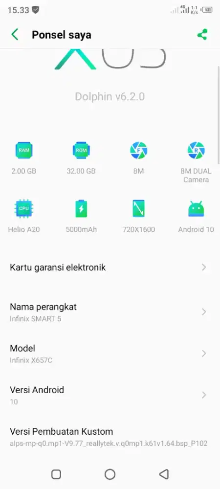Infinix Smart 5 Blue