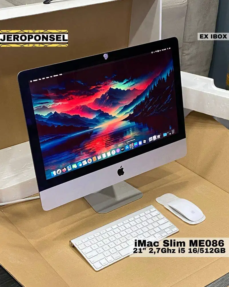 iMac Slim ME086 21”  i5 16/512GB SSD THN 2013 FULL SET ORIGINAL GARANS