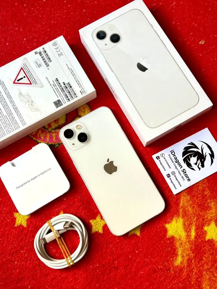 iphone 13 128gb iBox resmi Starlight fullset