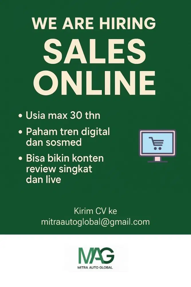 SALES ONLINE & OFFLINE PRODUK OTOMOTIF