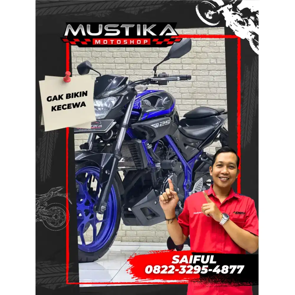 Perfect Condition!!Yamaha MT25 Naked 2018 Plat Jatim Mulus-Mustika