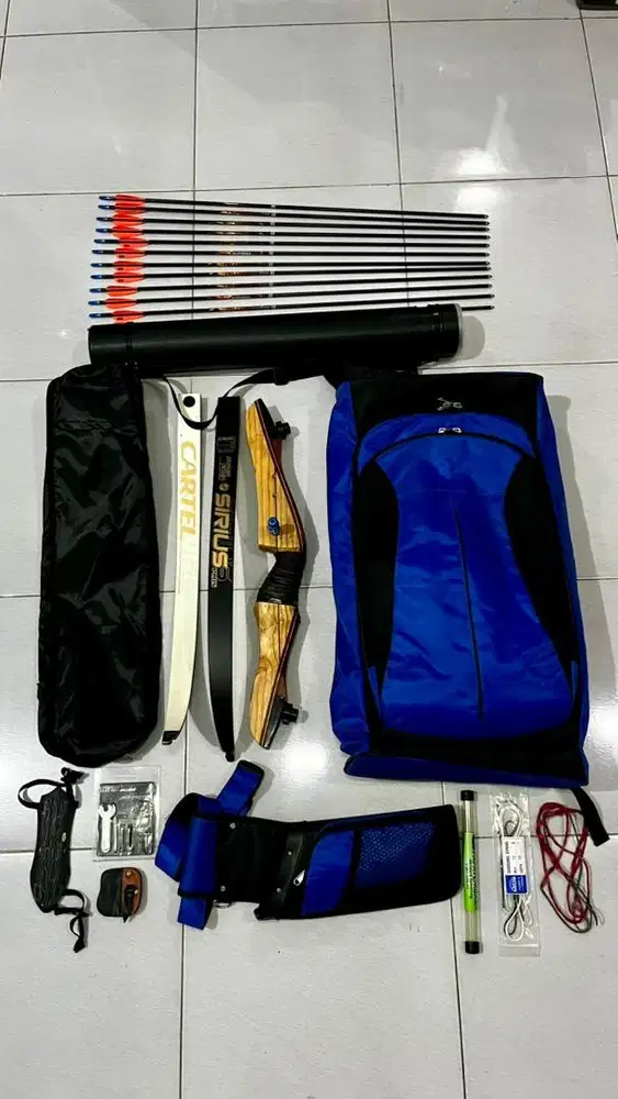 JUAL CEPAT! Satu Set Panahan Barebow - Siap Pakai Kondisi Bagus!