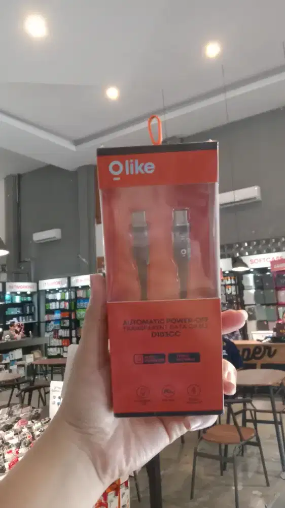 Olike D103CC Kabel Data Charger TYPE C to C PD QC 3.0 60W 1M AUTO OFF