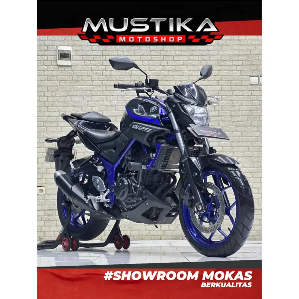 Perfect Condition!!Yamaha MT25 Naked 2018 Plat Jatim Pajk baru-Mustika