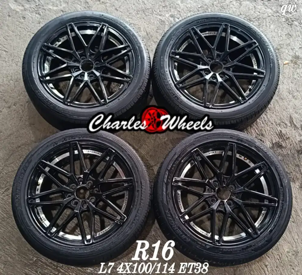 Jual velg + ban r16 4x100 4x114,3 avanza livina jazz yaris vios dll
