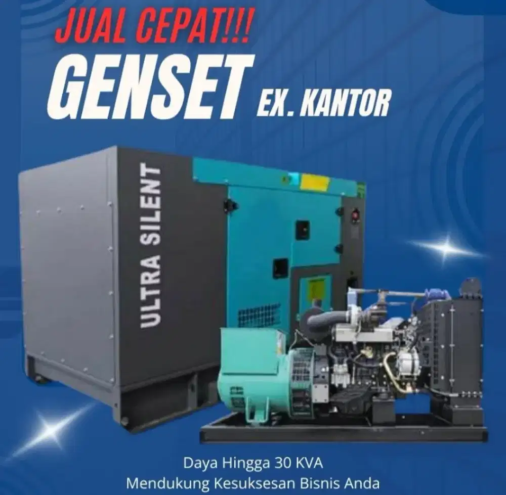 Genset ex Perusahaan Isuzu Foton 30 KVA Silent & V-Gen 20 KVA Silent